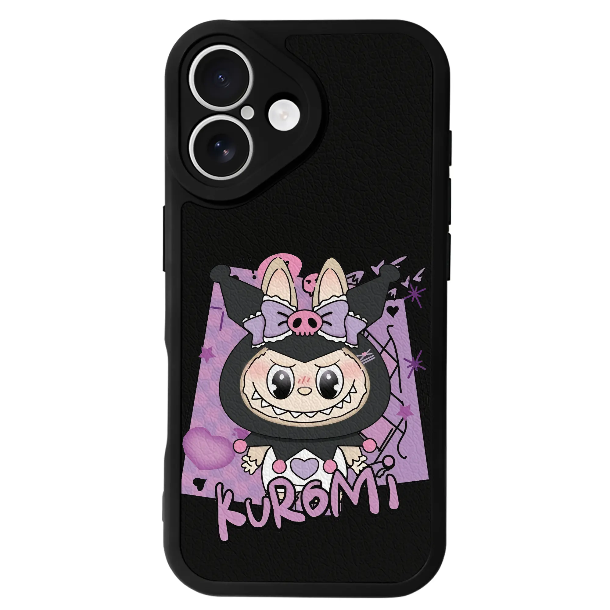 ラブブ グッズ ラブブ - IPhone 16シリーズ対応 ・ シリコンスマホケース ・ レザー調 ・ 高精度フィット ・ 耐衝撃 ・ ワイヤレス充電対応 ・ 精密カット